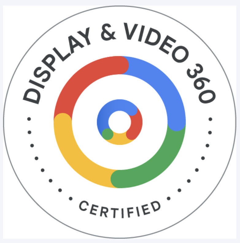 Certificación de Display and Video 360 de Cristian Valle
